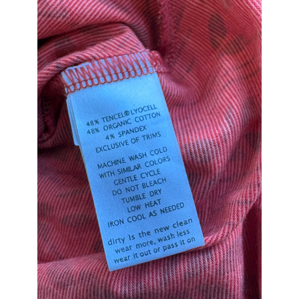Toad&Co Rosemarie Dress Small Red Leaf Print Faux Wrap V-Neck Short Sleeve Tie - Picture 7 of 7
